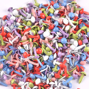 Các Loại Màu Tròn Mini Brads Album Giấy Fastener Kim Loại Brads - Product Image 3