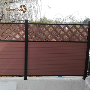 Pequeña <span class=keywords><strong>Casa</strong></span> de seguridad al aire libre fácil de instalar wpc vallas material de construcción oem enrejado estilo wpc panel privacidad cerca - Product Image 5