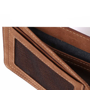 Custodia a portafoglio in pelle di lusso con <span class=keywords><strong>soldi</strong></span> promozionali all'ingrosso per uomo e portafogli moda fatti a mano portafoglio in vera pelle da viaggio RFID - Product Image 5