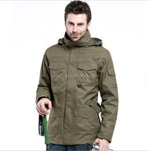 Traje <span class=keywords><strong>de</strong></span> esquí impermeable Shero tres en uno para hombre, chaqueta <span class=keywords><strong>de</strong></span> pesca y montañismo con cuello levantado para invierno - Product Image 1