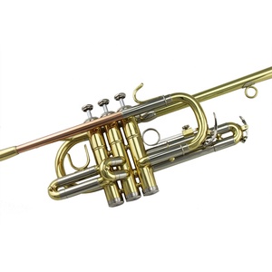 Lacca oro Tono Bb corpo In Ottone Cupronickel sintonia tubo/pistone oro in ottone tubo di piombo Araldo Tromba