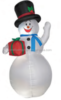 Décorations de Noël gonflables SHUANGYUAN pour l'extérieur, 1,2 m, en forme de bonhomme de neige, de Père Noël et de renne, pour les fournitures de décoration de Noël