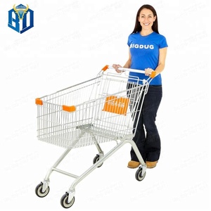Chariot de courses à roulettes, matériaux utilisés pour les chariots de courses, <span class=keywords><strong>dimensions</strong></span> du chariot de <span class=keywords><strong>supermarché</strong></span> - Product Image 3