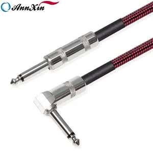 Hot sale 3M 6.35mm male to male plug noise reduction audio cable guitar cable for Guitar Bass Electronic drum