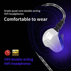 QKZ CK9 Hifi Wired Earphone In-ear Running Sport Headphone With Mic