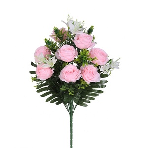 <span class=keywords><strong>Bouquet</strong></span> <span class=keywords><strong>de</strong></span> fausses fleurs artificielles blanches en vrac, décoration <span class=keywords><strong>de</strong></span> funérailles <span class=keywords><strong>de</strong></span> mariage - Product Image 6