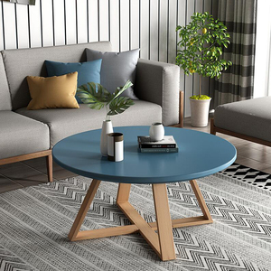 Nordic Solid Wood Coffee <strong>Table</strong> Modern Minimalist Round Mini Wood <strong>Table</strong> - Product Image 4