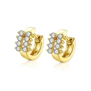 New 2017 latest saudi gold earring designs for women hoop jewelry