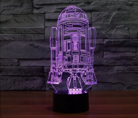 Interesante y de moda estrellas de cine RGB 3D luz de noche decorativos - Product Image 4