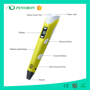 2017 Penobon venta caliente OEM personalizado 3d pluma con pantalla LCD nueva 3 <span class=keywords><strong>d</strong></span> pluma - Product Image 2