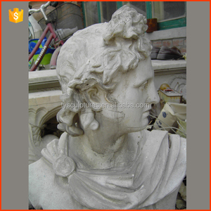 Statue de tête <span class=keywords><strong>en</strong></span> <span class=keywords><strong>marbre</strong></span> blanc célèbre, sculpture de <span class=keywords><strong>buste</strong></span> de Newton sculptée à la main dans la pierre - Product Image 3