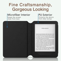Casing MoKo Kulit PU Smart Auto Wake Sleep Cover Shell Pocket E Reader untuk Kindle Generasi ke-10 2019 Kindle Generasi ke-8 2016