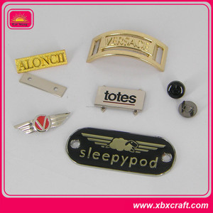 encanto placas de la marca <span class=keywords><strong>el</strong></span> bolso, etiquetas de metal logotipo personalizado los bolsos - Product Image 3