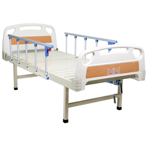 Cama médica de bajo precio 1 cama de hospital manual con manivela - Product Image 1