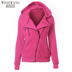TONGYANG jaket dasar wanita ritsleting, jaket Luaran kasual musim gugur musim dingin, jaket kardigan lengan panjang