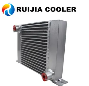 Kompresor Sekrup Radiator Minyak Pendingin Aftercooler Kondensor Penukar Panas Udara