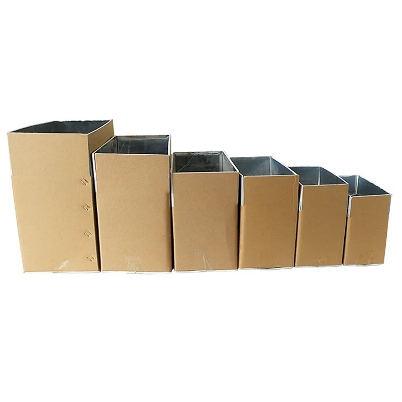 Boîte d'emballage alimentaire en carton et aluminium, 10 pièces, mousse pliable isolante
