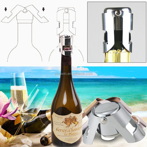Nueva plata personalizado <span class=keywords><strong>Champagne</strong></span> tapón <span class=keywords><strong>de</strong></span> la botella - Product Image 6