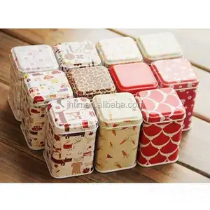 FASHION design square gift metal tin box for candy/spice/coffee/tea