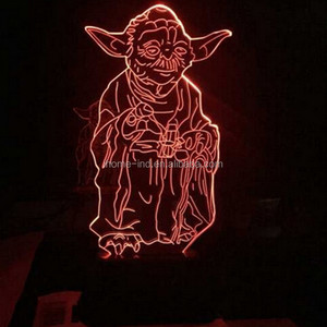 Pequeña luz de noche led cráneo horrible scary skeleton sensor luz de la noche - Product Image 4