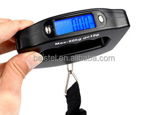 50kg 10g Scala Dei Bagagli Portatile per Valigia Borsa Da Viaggio Bagaglio <span class=keywords><strong>Pesa</strong></span> Digitale Scala D'attaccatura del Gancio di Pesca LCD Retroilluminazione - Product Image 5