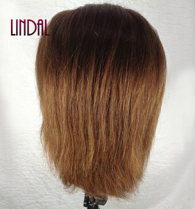 Tête de mannequin d'entraînement pour coiffure LINDAL, de haute qualité, en <span class=keywords><strong>cheveux</strong></span> naturels - Product Image 4