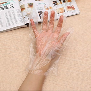 Food Preparation Premium Cast Poly Hair Dye PE Powder Free Cleaning Decorating BBQ Disposable <strong>Plastic</strong> <strong>Gloves</strong> - Product Image 5