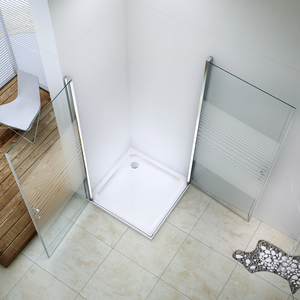 <span class=keywords><strong>Mampara</strong></span> de <span class=keywords><strong>Ducha</strong></span> con Sistema de Pivote de Vidrio, <span class=keywords><strong>Puerta</strong></span> de Vidrio de 8 mm - Product Image 6
