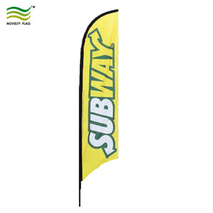 Custom Promotional Aluminum Pole Beach Banner Feather Flags