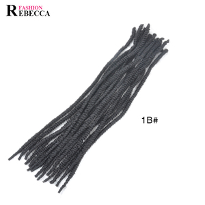 Becca — serrure synthétique à double dreadlocks, 100%, tendance, boucles auriculaires naturelles - Product Image 1