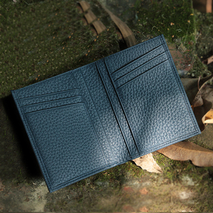 Titolare della carta del raccoglitore RFID della tasca frontale minimalista del cuoio del grano di marca su ordinazione superiore di vendita calda più recente per gli uomini - Product Image 3