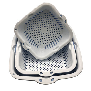 Cuisine <span class=keywords><strong>Double</strong></span> Panier De Vidange pour laver les légumes et Fruits Bol pour Cuisine Salon - Product Image 5