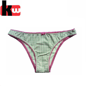 Clásica damas Color puro Tanga venta al por mayor ropa interior de algodón de mujeres - Product Image 1