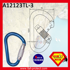 Mosquetón de Aluminio de Triple Bloqueo Quicklock para Escalada en Roca y Rescate - Product Image 4
