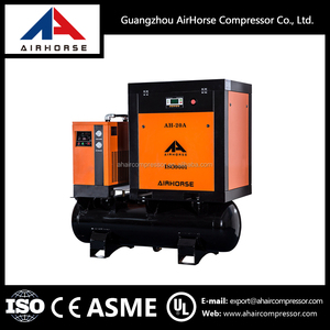 15kw 20ps 2.1m3/min Öl eingespritzt luftkompressor schraube mit trockner und Tanker - Product Image 1
