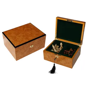 Индивидуальная Высококачественная деревянная коробка для шахматных фигур для 3,5 дюймового хранения шашек