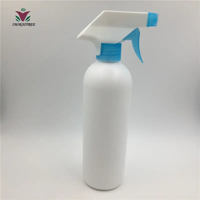 500ML HDPE Opaque Plastic Trigger Sprüh flasche, weiße Reinigungs sprüh flasche