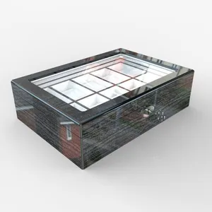 Thiết Kế Độc Đáo Tùy Chỉnh Logo Hộp Đồng Hồ Bằng Gỗ - Product Image 1