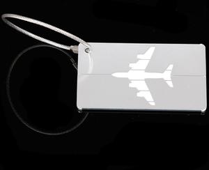 Regalo de la promoción de metal de aluminio de etiqueta de equipaje con alambre de acero inoxidable cable de la <span class=keywords><strong>cuerda</strong></span> - Product Image 2
