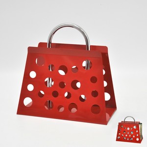 Revistero de mesa de Metal con asa de bolsa, muebles de oficina versátiles para cocina, baño, sala de estar, dormitorio, uso - Product Image 3