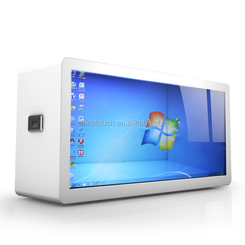 43/47/55/65 дюймов 3d Голограмма рекламная коробка прозрачный СВЕТОДИОДНЫЙ экран