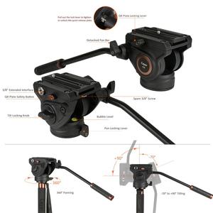 Chất Lượng Tốt Video Monepad Cayer CT35DVK3 Di Động Monepad Di Động Với 5 Phần Chân Kính Thiên Văn - Product Image 4