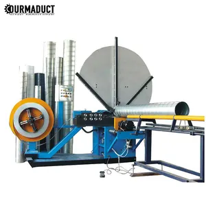 HAVC Galvanisé en acier conduit rond en spirale formant la machine pour le tuyau d'air et tubeformer fabrication à vendre prix