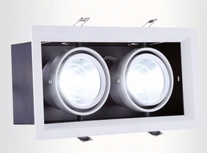 Foco de luz <span class=keywords><strong>LED</strong></span> COB regulable, lámpara de techo con superbrillo, AC85-265V, montada en superficie cuadrada, 30W, 2x15W - Product Image 4