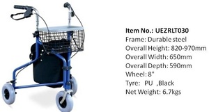 Andador de aluminio para personas mayores, equipo médico duradero para interiores y exteriores - Product Image 6