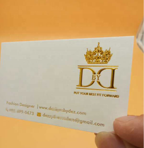 Giấy Tùy Chỉnh Dập Nóng Vàng Dập Nổi 3d Nâng Cao In Thẻ Kinh Doanh In Offset Giấy Nghệ Thuật - Product Image 2