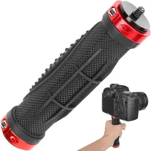 Empuñadura de cámara soporte de montaje Universal Mini goma Handlegrip estabilizador de cámara para Video acción Cámara luz LED Smartphone