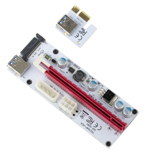 X1 a x16 <span class=keywords><strong>pci</strong></span> e pcie <span class=keywords><strong>express</strong></span> usb adaptador con molex - Product Image 3