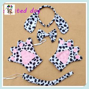 مجموعة كاملة من كفات الذيل ، عصابة رأس للحفلات في هالوني للكلاب الكرتونية - Product Image 2