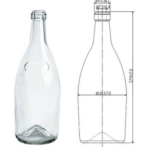 Bouteille en verre à <span class=keywords><strong>champagne</strong></span> pétillant de célébration de 500 ml, 750 ml, 1000 ml, bouteille en verre haute <span class=keywords><strong>pression</strong></span> anti-explosion - Product Image 5